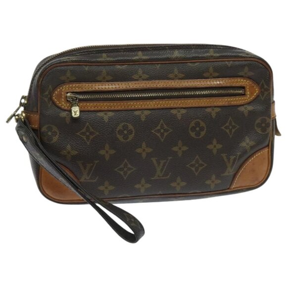 LOUIS VUITTON Monogram Marly Dragonne GM Clutch Bag - Picture 1 of 14